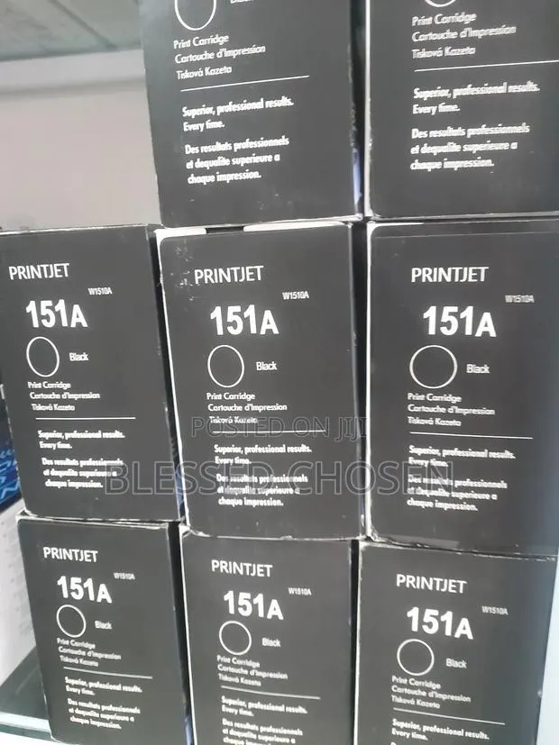Printjet 151a Black Toner Cartridges Stack. · Photo 1