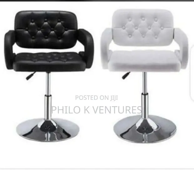 White and Black Bar Chairs