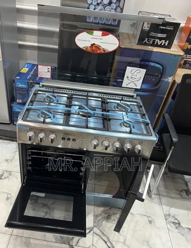 Affordable Mediatech 5gas Burner Oven and Grill Auto Rotisserie Silver · Photo 1