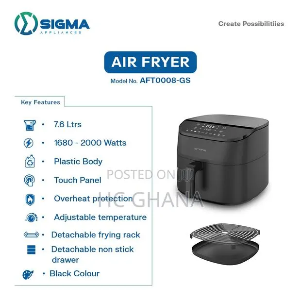 SIGMA 7.6L Air Fryer · Photo 1