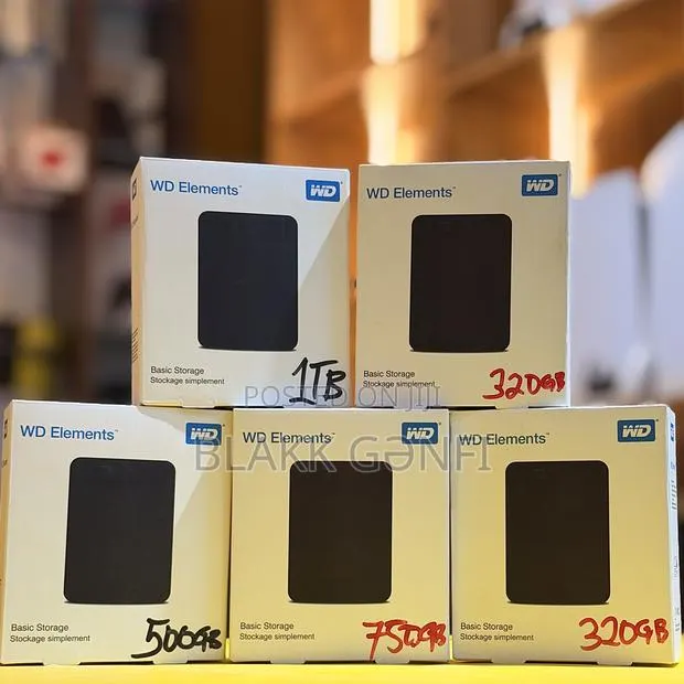 Wd Elements 320gb,500gb,750gb,1tb External Hard Drives · Photo 1