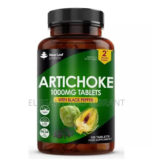 Artichoke Extract 1000mg Tab -120 High Strength Black Pepper · Photo 1