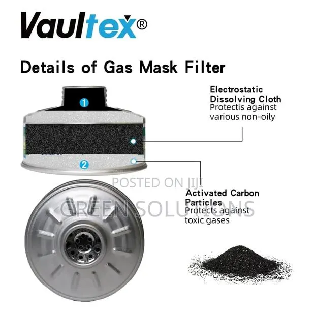 Original Vaultex Multi-Gas Double Filters/Carnister ( Abekp3) · Photo 2