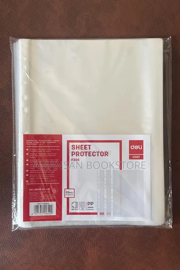 A4 Sheet Protector (100 Pieces, Matte Texture) · Photo 1