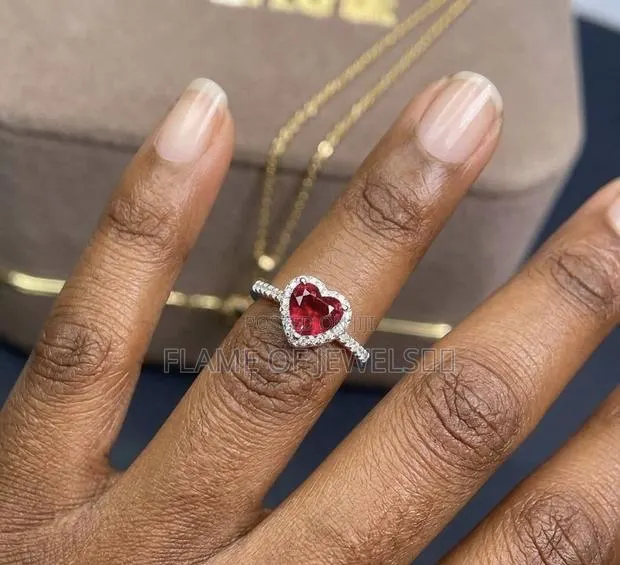 Ruby Radiance Promise and Engagement Ring · Photo 1