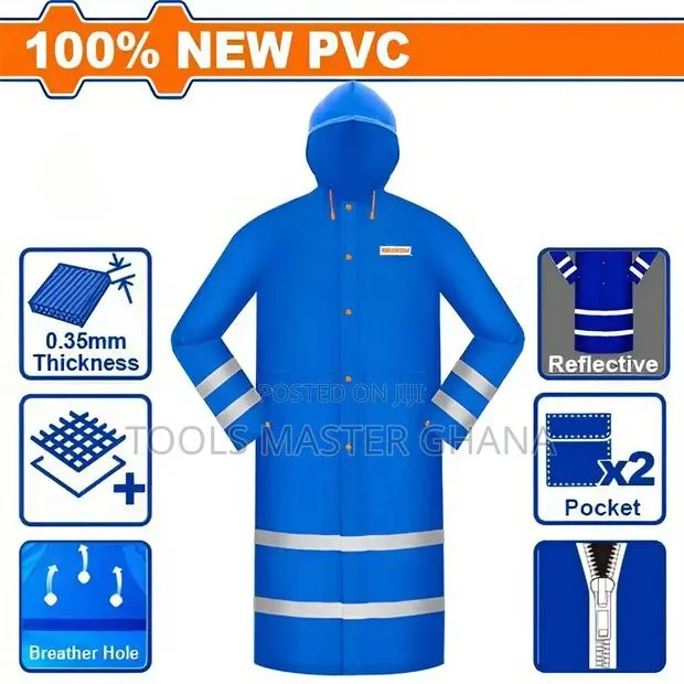Rain Coat (With Reflective Strip) # Wrc400l (L/Xl) · Photo 1