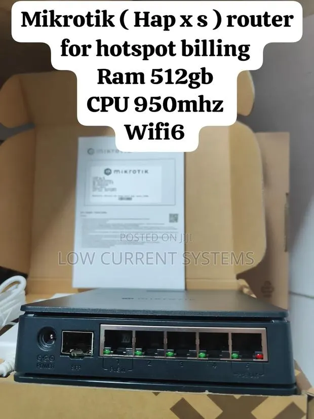 Mikrotik Router Board Hap Ax S Wi-fi 6 Hotspot Router Ram 512mb · Photo 1