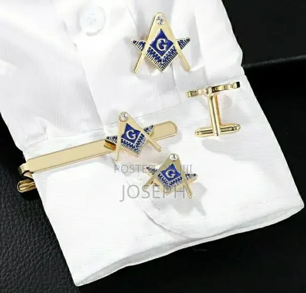 Freemasonry Tie Clip and Brooch · Photo 1