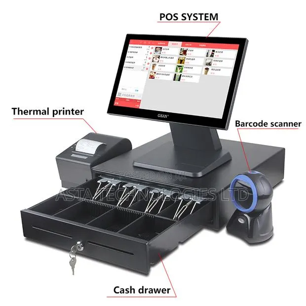 All in One Dual Screen Touch Pos System Complete Set · Photo 1