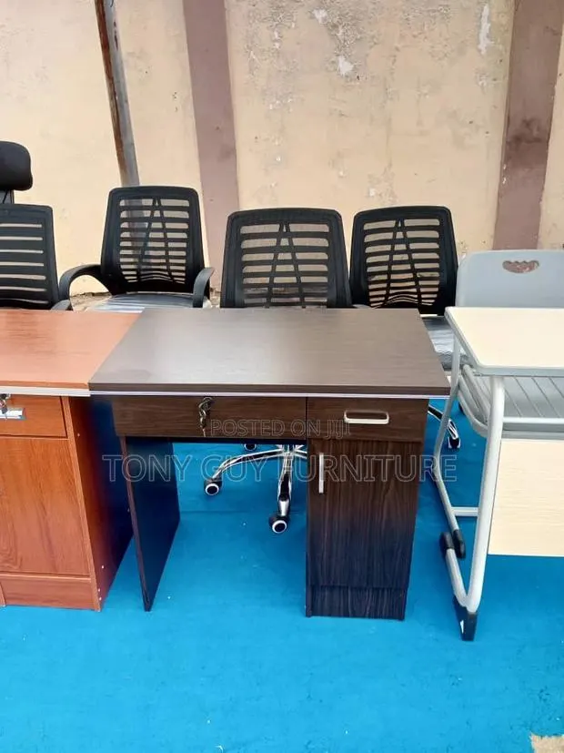 Black Computer Desk and Chair · Photo 1