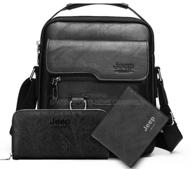 Jeep Buluo 3-Piece Men's Messenger Bag and Wallet Set · Photo 1