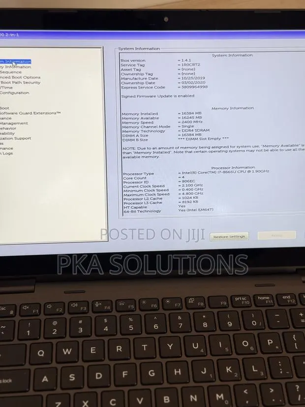 Laptop Dell Latitude 5300 16GB Intel Core i7 SSD 256GB · Photo 1