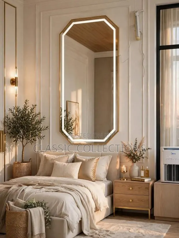 Luxury Full-Length Led Wall Mirror - Touch Sensor and 3 Light Colours · Photo 1