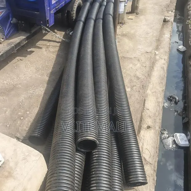 HDPE (High-Density Polyethylene) Double-Wall Corrugated Pipes 6"x6M · Photo 1
