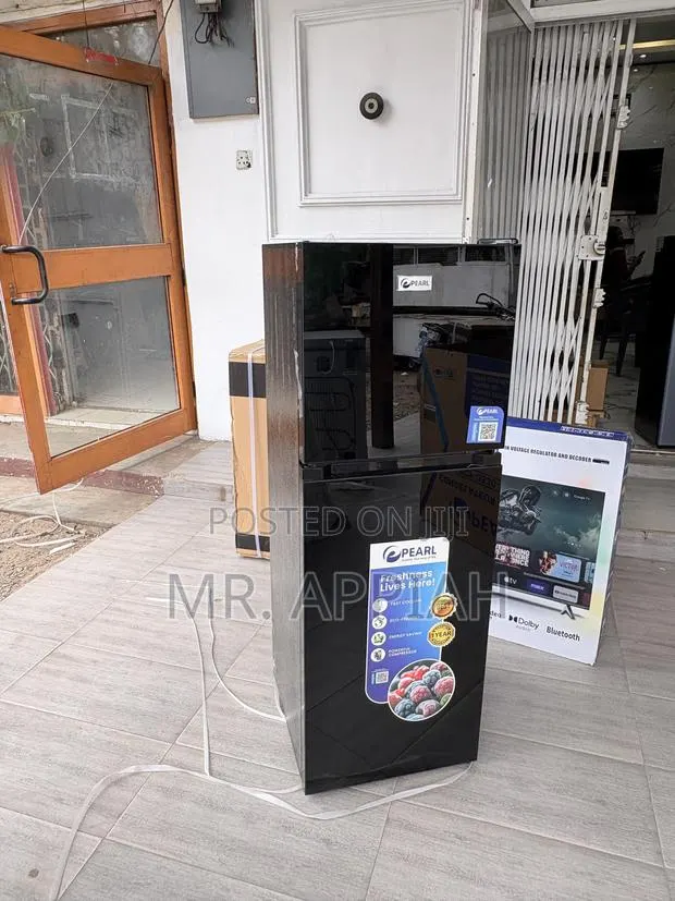 Super Authentic Pearl Pf 216tbg Top Mount Freezer Fridge(Black)Mirror. · Photo 1