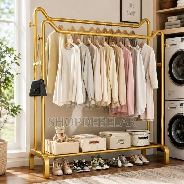 Gold Plated Clothes Rack/Hanger · Photo 1