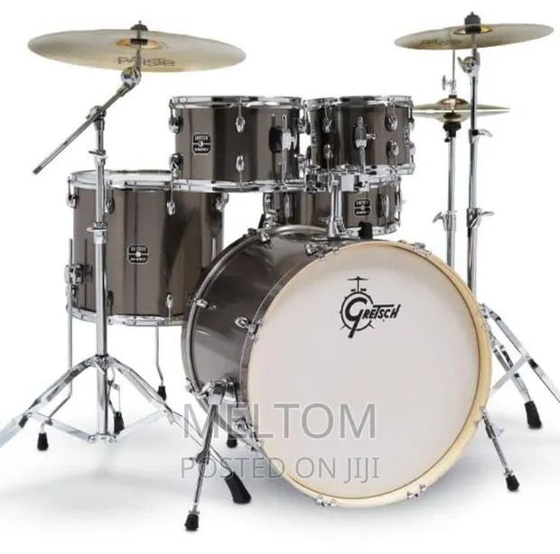 Gretsch Energy 5-piece Complete Grey Steel Drumset · Photo 1