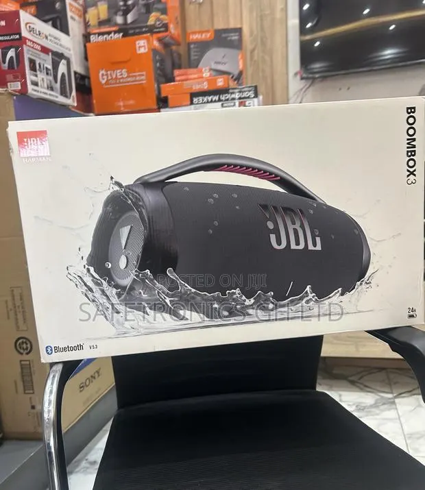Reliable Neat Wireless JBL Bluetooth (Black) •• Boombox 3 Speaker · Photo 1