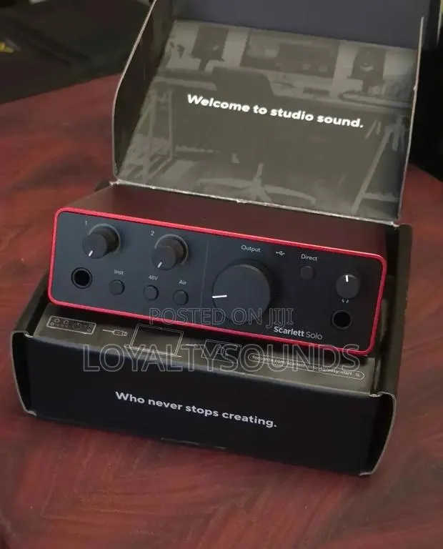 Focusrite Scarlett Solo 4th Gen USB Audio Interface · Photo 1