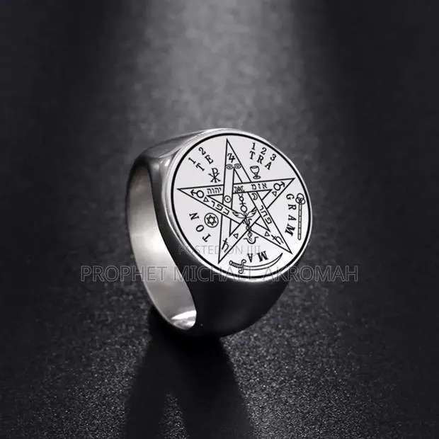 Tetragrammaton Ring Silver Colour · Photo 1