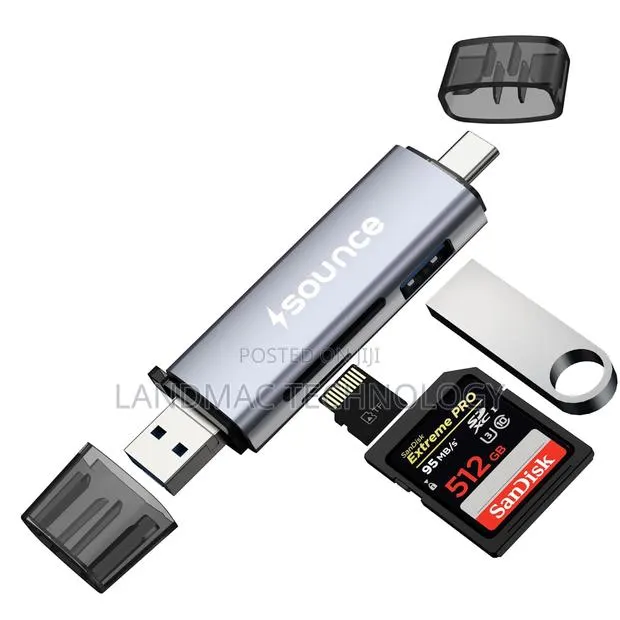6 In1 Usb3.0 Type-C Otg Sd/Tf/U Aluminum Multi-Function · Photo 1