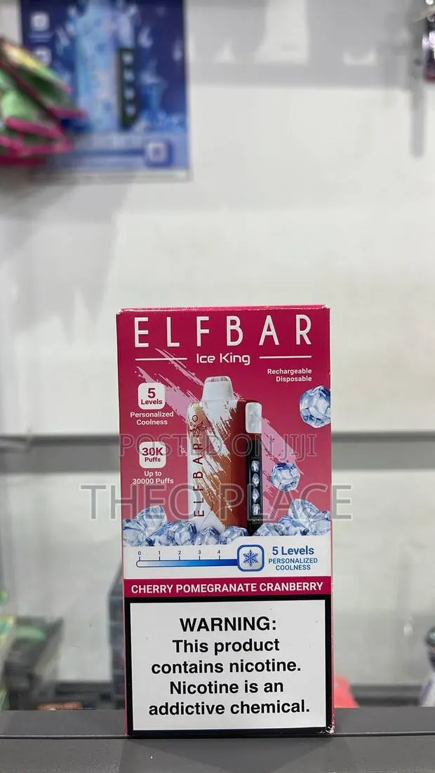 Elf Bar Ice King 30000 Puffs Rechargeable Disposable Vape – Cherry · Photo 1
