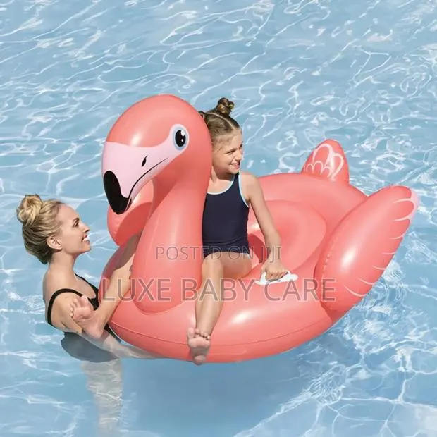 Inflatable Flamingo Pool Floater · Photo 2