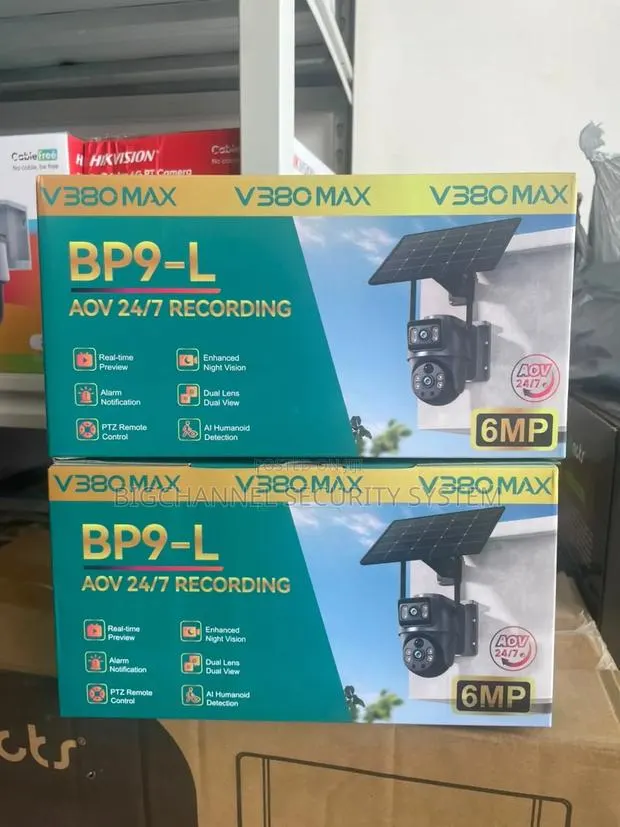 V380max Bp9-L Aov 24/7 Recording Dual Lens 4g Solar PTZ Camera · Photo 1