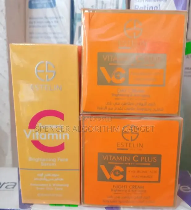 Estelin Turmeric Vitamin C Set ( Day/Night Cream and Serum) · Photo 1