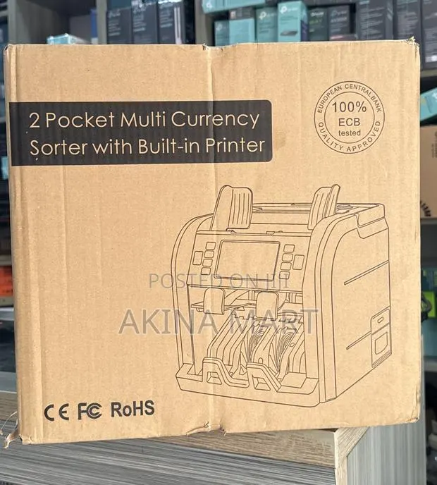 Mix Value Counting Machine 2 Pocket Multi Currency With Built-Printer · Photo 1