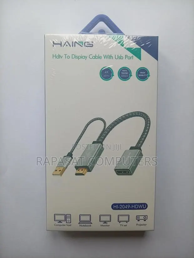 Haing Hdmi Male to Display Female With USB Converter Hi-2049 · Photo 1