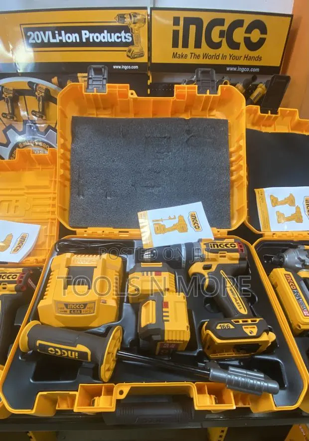 Ingco 166nm Compact Brushless Cordless Impact Drill 20v · Photo 1