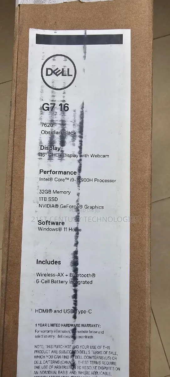 New Laptop Dell G7 17 7000 32GB Intel Core I9 SSD 1T · Photo 1