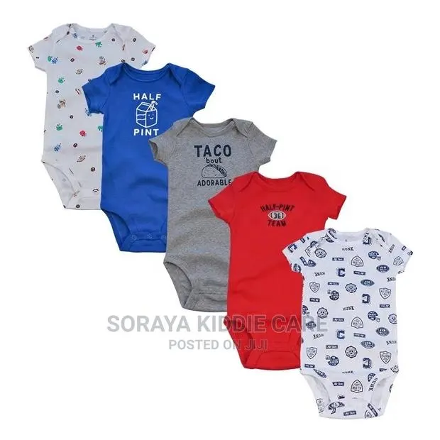 5 Pieces Set Baby Body Suit · Photo 1