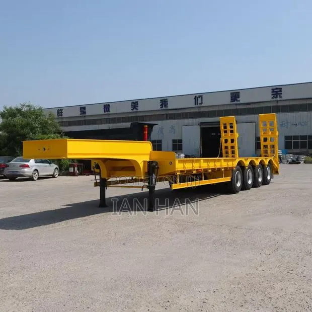 Heavy Duty 3/4/5/6 Axles Machine Transport Low Bed Semi Trailer · Photo 1