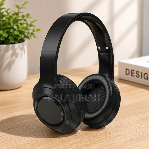 Wireless Bluetooth Over-Ear Headphones – Black · Photo 1