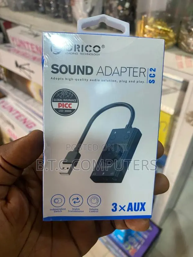 Sound Adapter Adopt High Quality Sound Plug and Play · Photo 1