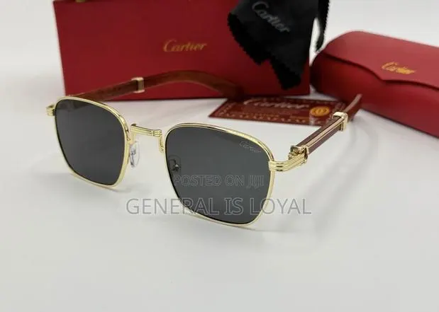 Cartier Dark Frame Glasses With Stainless Handles · Photo 1