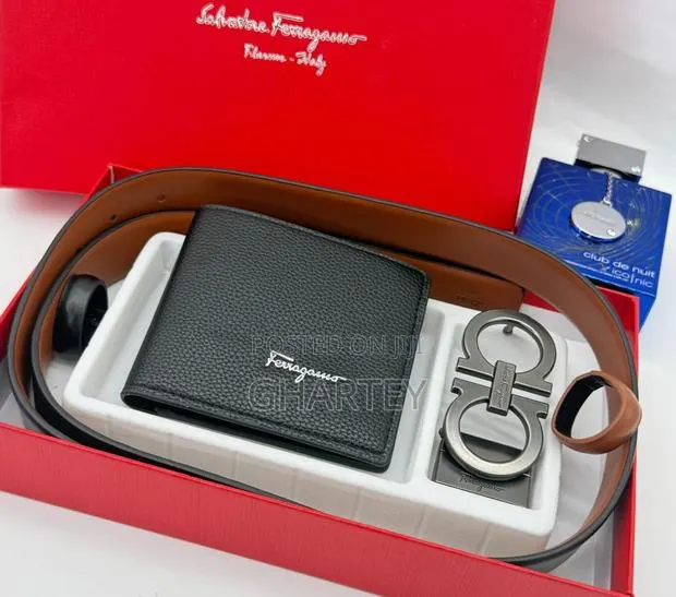 Ferragamo Wallet Reversible Belt in Black Brown · Photo 1