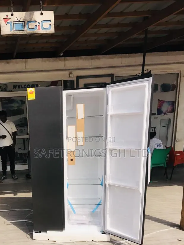 Fast Chilling Nasco Sidebyside Grey Doubledoor Fridge · Photo 1