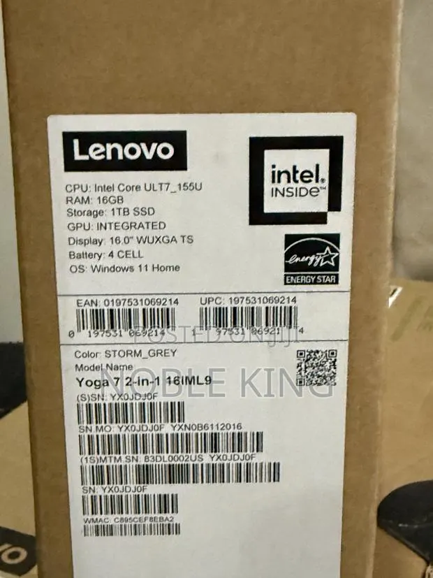 New Laptop Lenovo Yoga 7 15ITL5 16GB Intel Core Ultra 7 SSD 1T · Photo 1