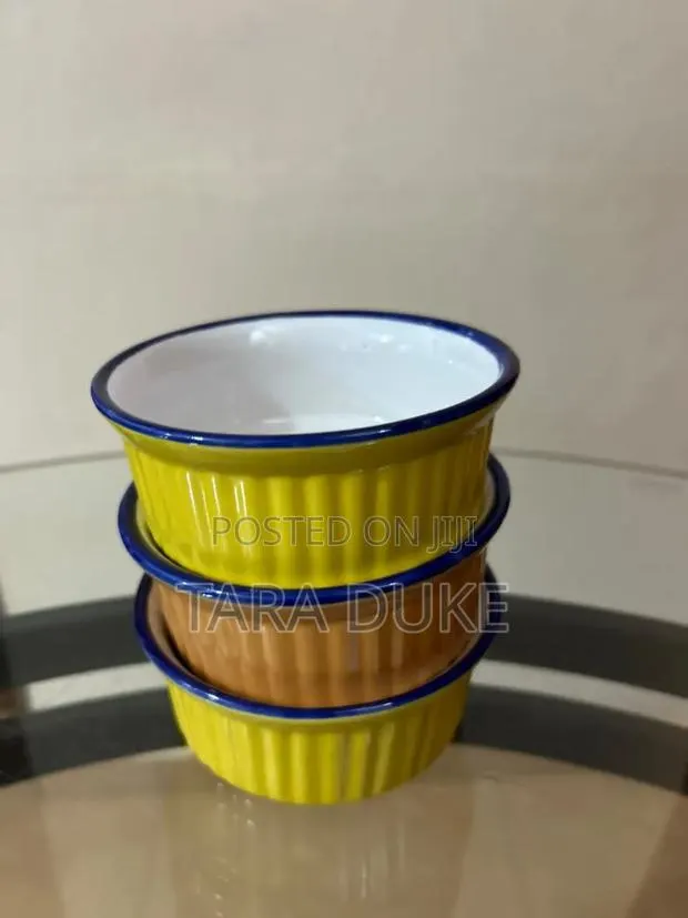 Stack of Three Ceramic Ramekins · Photo 1