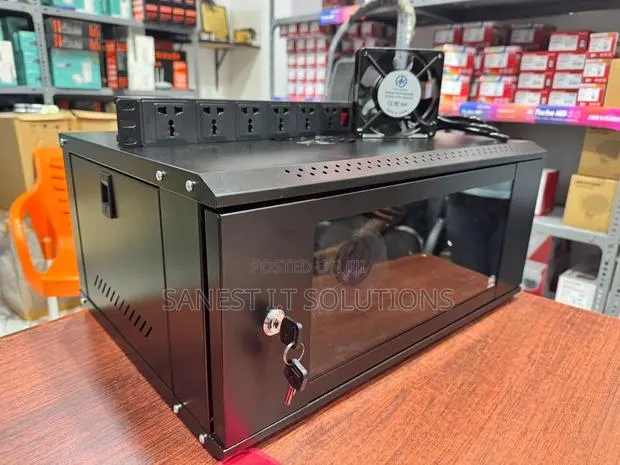 Ak 4u Network Cabinet With Fan and Power Extention · Photo 1