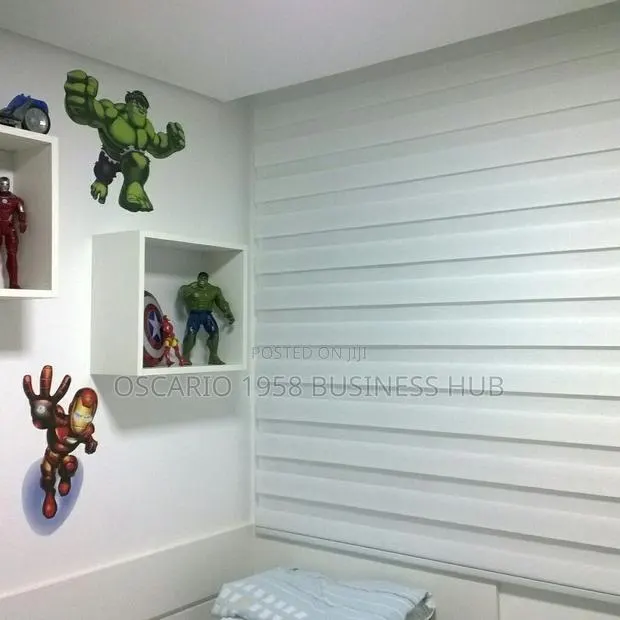 Honeycomb Harmony Modern Window Zebra Curtain Blinds · Photo 1