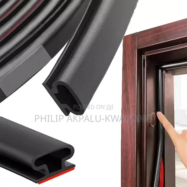 Self-Adhesive D-Shape Rubber Weather Stripping Strip · Photo 1