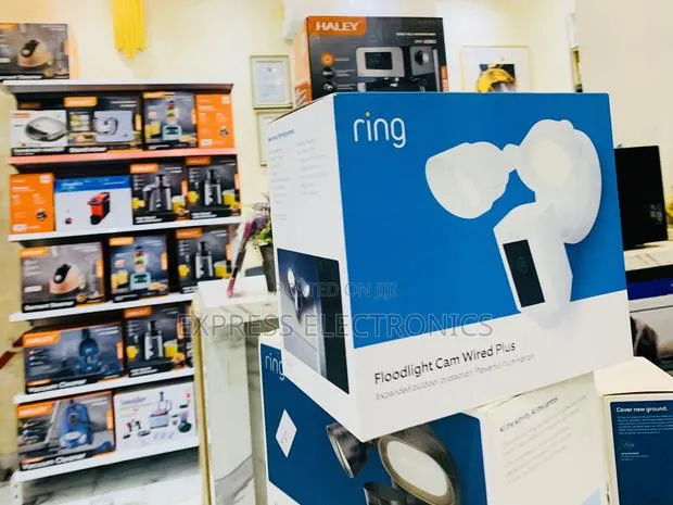 Text Us Ring Floodlight Cam Wired Plus, Outdoor Business Securit · Photo 1