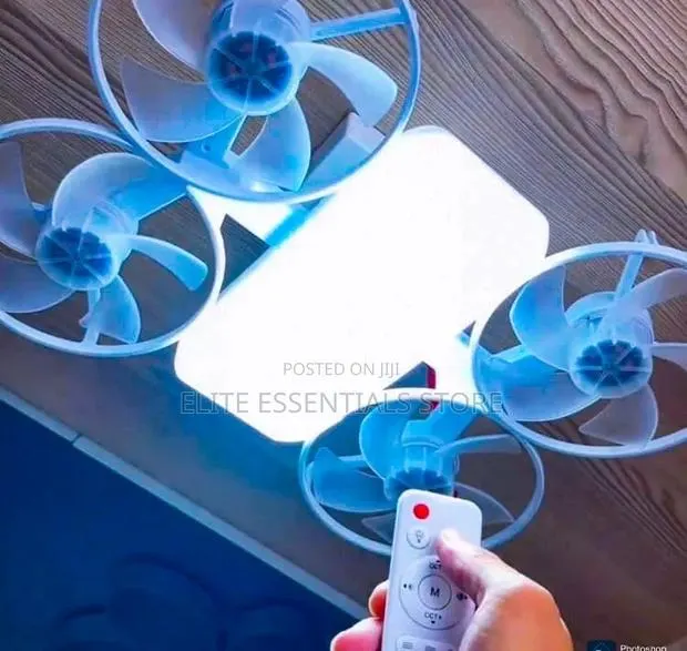 2 in 1 Drone Ceiling Cooling Fan LED Light With Remote Control · Photo 1