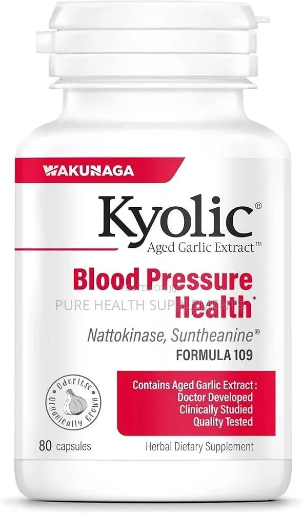 Kyolic Aged Garlic Extract, Blood Pressure Health, 80/160 Caps · Photo 1