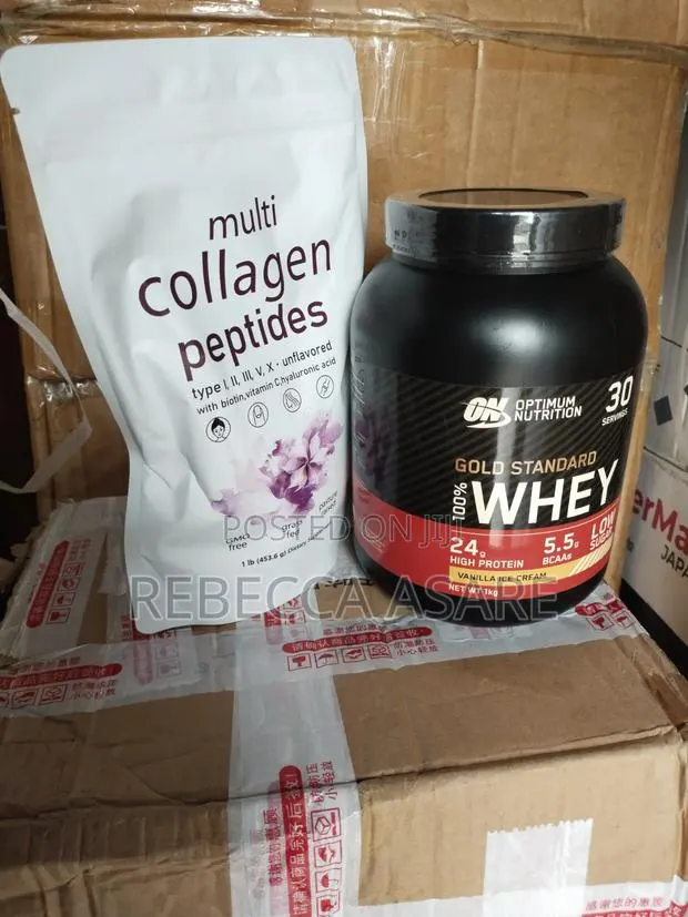 Combo: Optimum Whey Protein and Collagen Peptides Powder · Photo 1