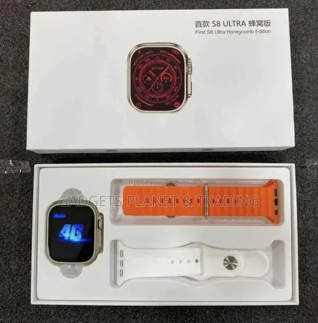 S8 Ultra 4G SIM Supported Android SmartWatch 4gb/64gb - HoneyComb Edtn · Photo 1